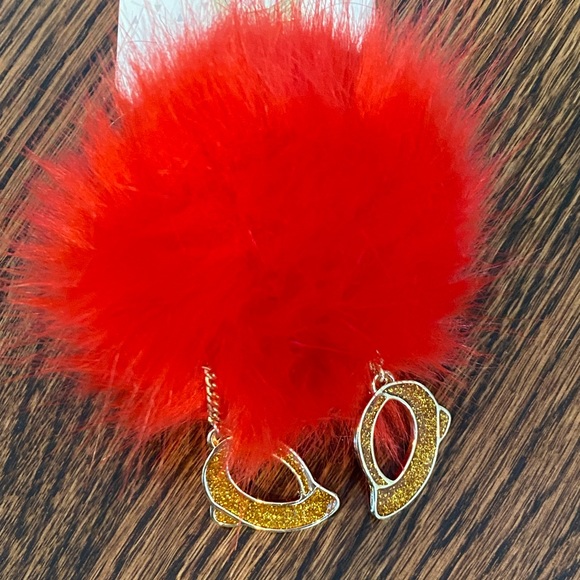 Minnie Mouse keychain bag charm faux fur NWT discontinued style Disney parks - Picture 2 of 5